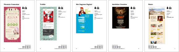 Christmas email newsletters page samples